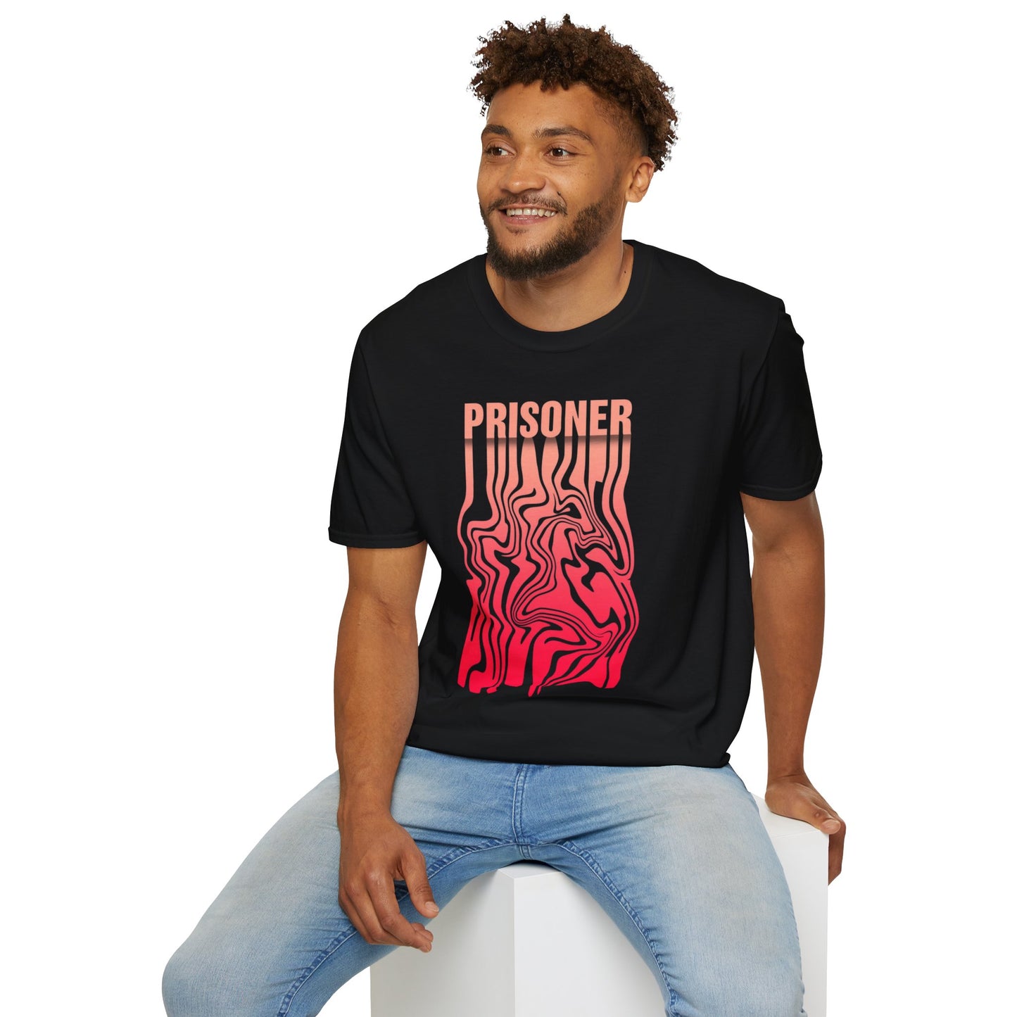 Prisoner Vibe Unisex Softstyle T-Shirt | Graphic Tee, Gift for Music Lovers, Casual Wear, Unique Gift Idea, Everyday Comfort